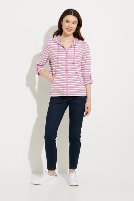 Striped Hooded Cardigan Style A41309. As Sample. 5
