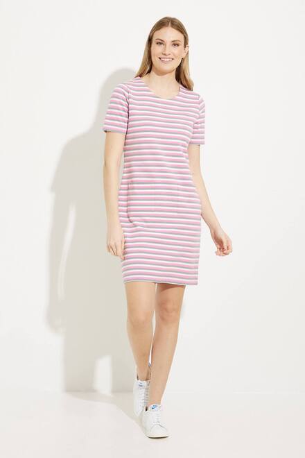 Striped T-Shirt Dress Style A41318. As sample