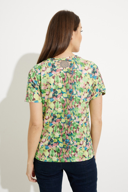 Leaf Print T-Shirt Style A41360. As Sample. 2