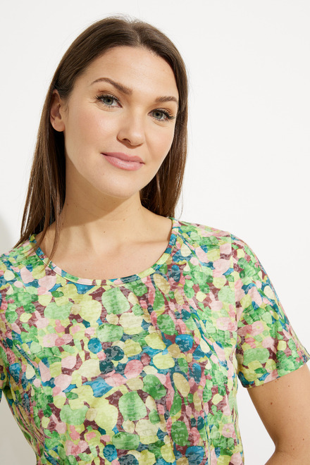 T-shirt &agrave; imprim&eacute; floral mod&egrave;le A41360. As Sample. 3