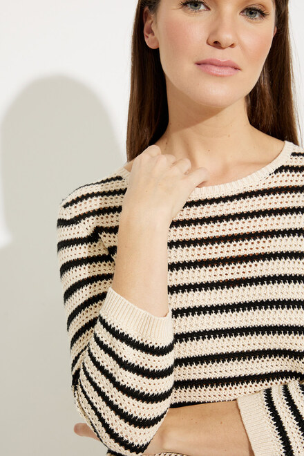 Striped Stitch Knit Sweater Style A41380. As Sample. 3