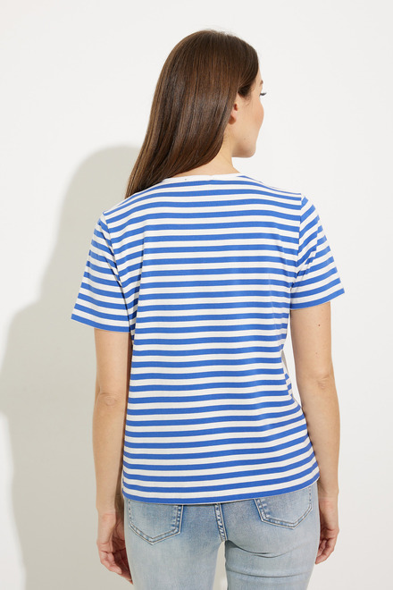 Graphic &amp; Striped T-Shirt Style A41412. As Sample. 2