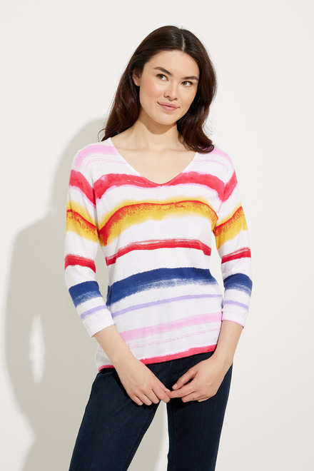 Striped Tie-Dye Sweater Style EW30001. As sample