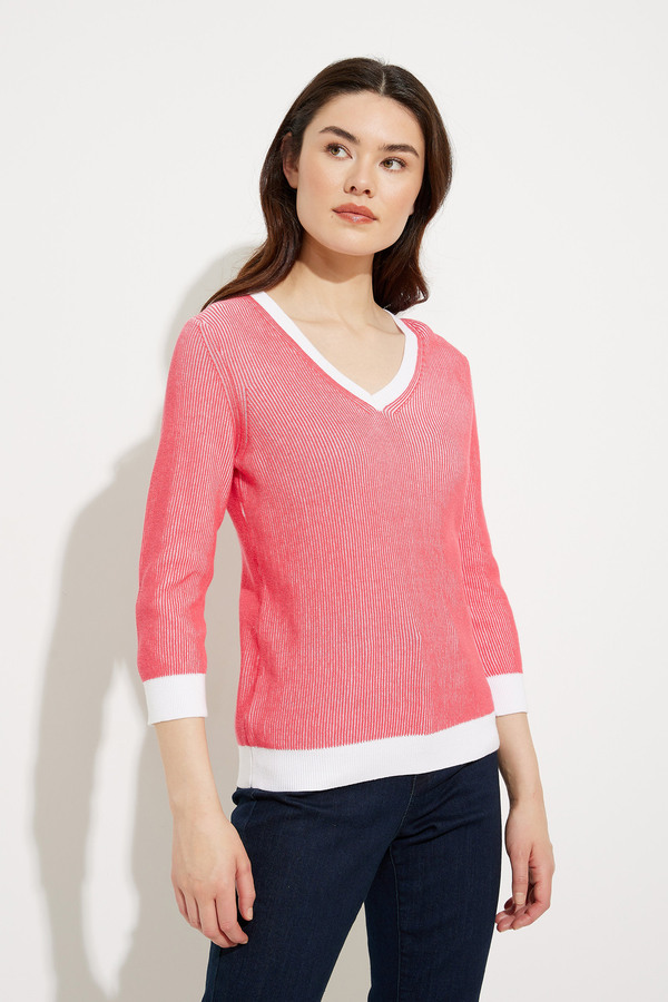 Gradient Knit Sweater Style EW30016. Watermelon
