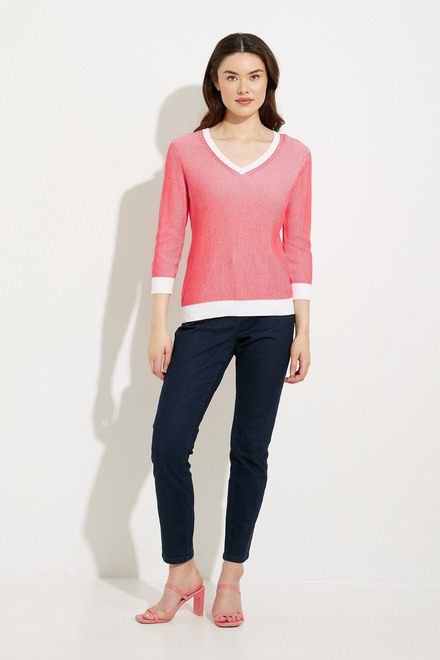 Gradient Knit Sweater Style EW30016. Watermelon. 5