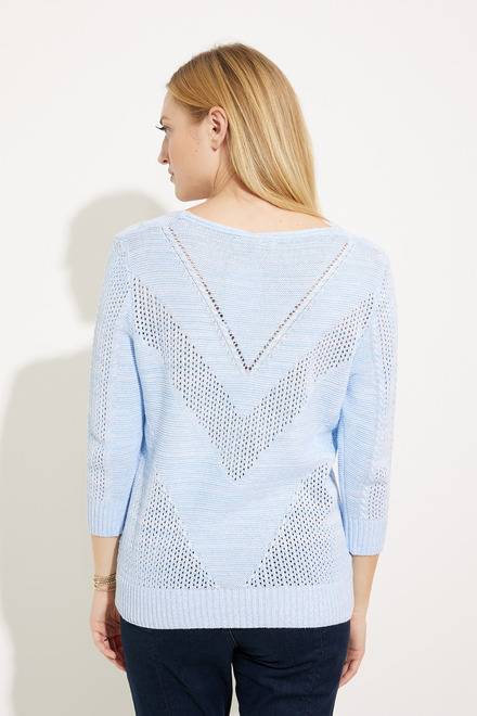 Loose Knit Sweater Style EW30020. Blue. 2