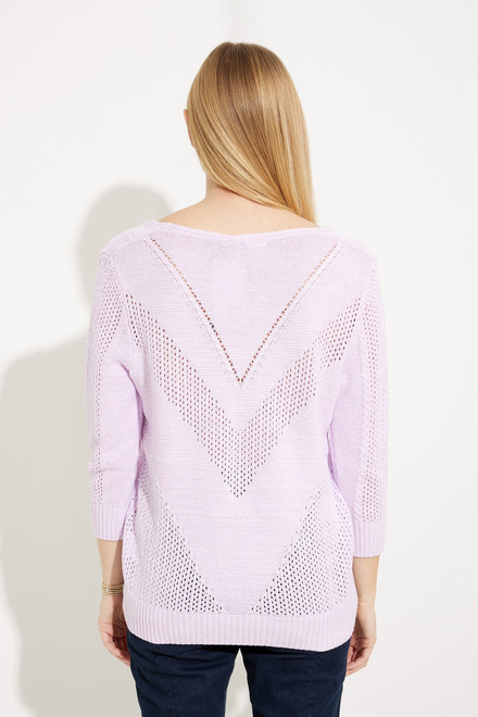 Loose Knit Sweater Style EW30020. Lilac. 2