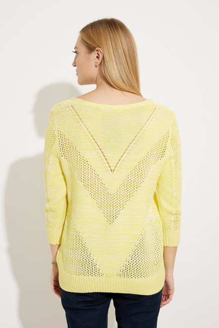 Loose Knit Sweater Style EW30020. Lemon. 2