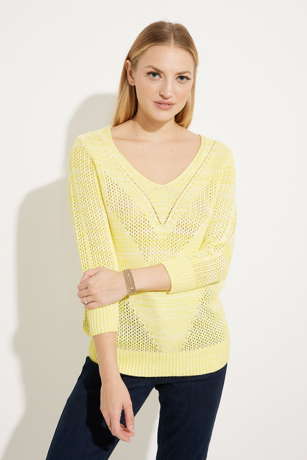 Loose Knit Sweater Style EW30020. Lemon