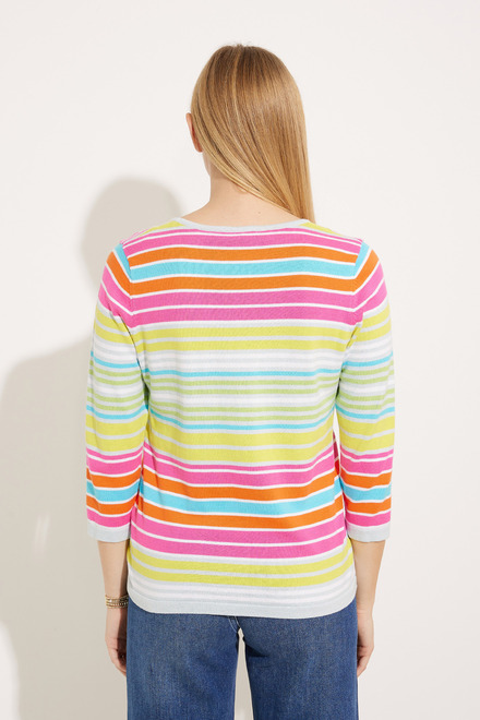 Striped Crew Neck Pullover Style EW30038. As Sample. 2