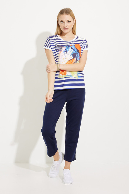Striped &amp; Graphic T-Shirt Style EW30060. As Sample. 5