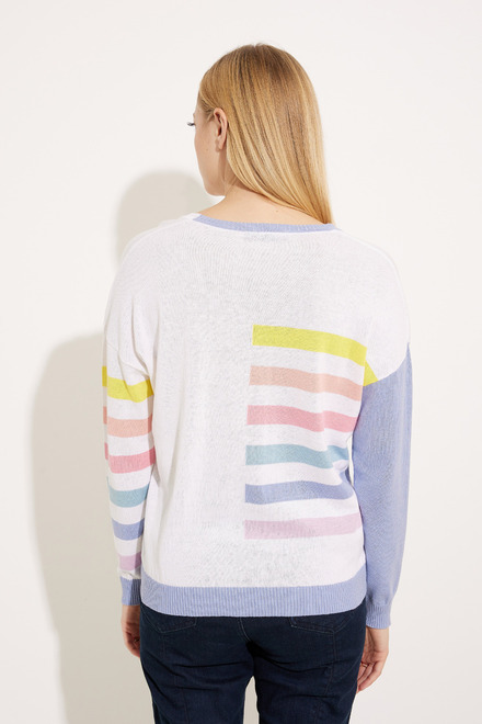 Striped &amp; Colour-Blocked Pullover Style EW30090. As Sample. 2