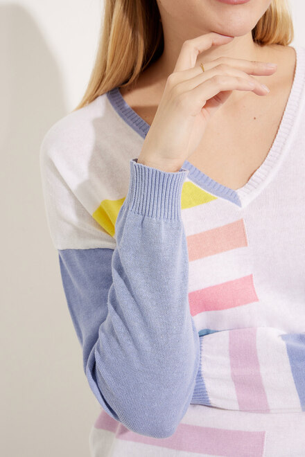 Striped &amp; Colour-Blocked Pullover Style EW30090. As Sample. 3