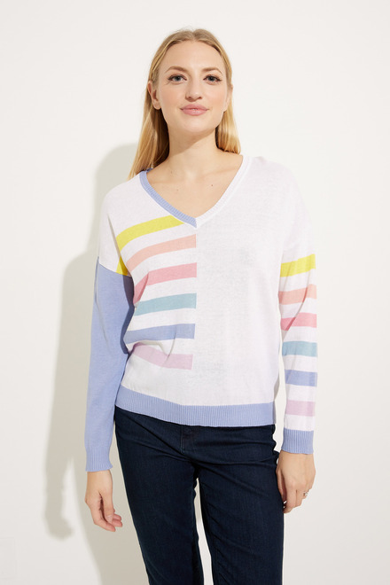 Striped &amp; Colour-Blocked Pullover Style EW30090. As Sample. 4