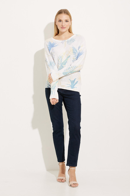 Palm Print Textured Sweater Style EW30095. As Sample. 5