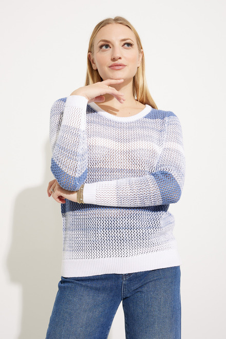 Textured Crew Neck Pullover Style EW30106. As sample
