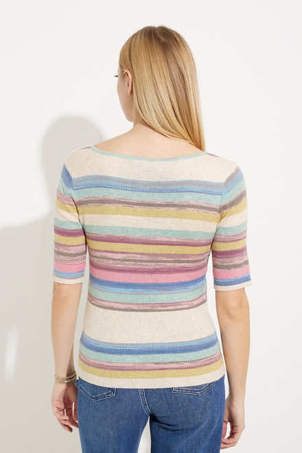 Striped &amp; Ribbed Pullover Style EW30109. As Sample. 2