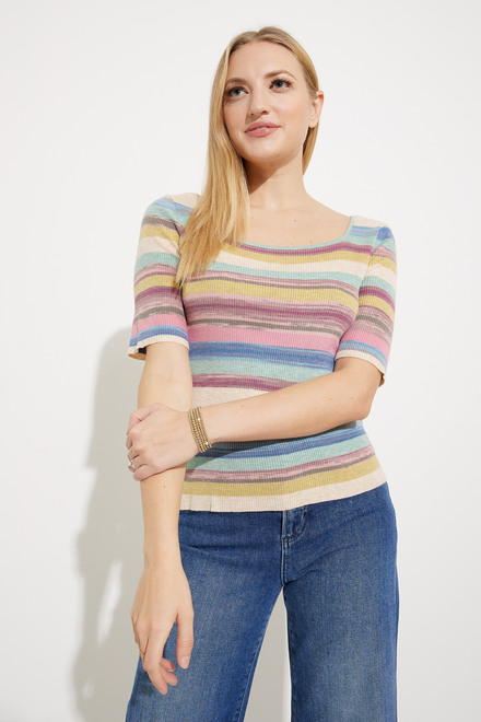 Striped &amp; Ribbed Pullover Style EW30109. As Sample. 4