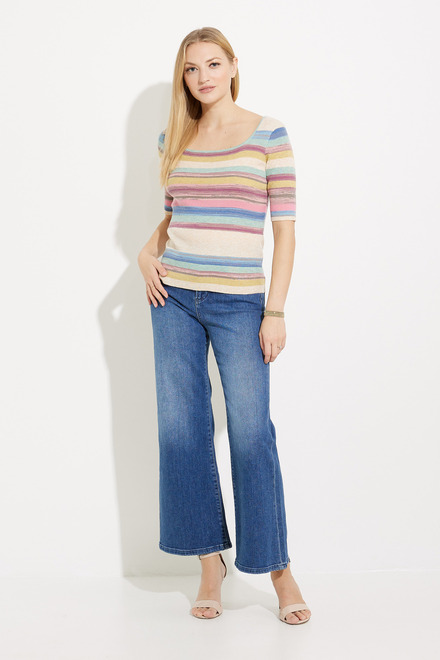 Striped &amp; Ribbed Pullover Style EW30109. As Sample. 5