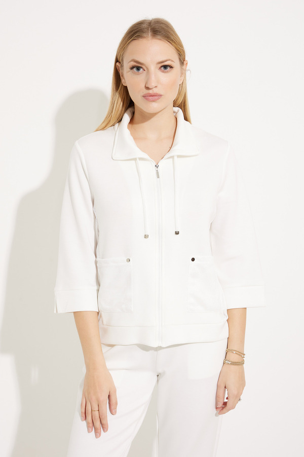Quilted Cardigan Style EW30124. White