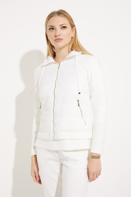 Quilted Cardigan Style EW30125. White