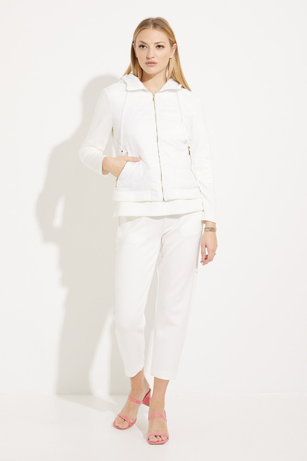 Quilted Cardigan Style EW30125. White. 5