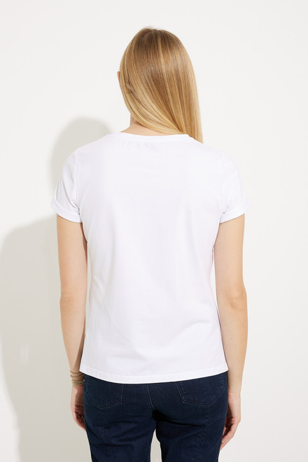 T-shirt imprim&eacute; &laquo; Love &raquo; mod&egrave;le EW30131. Blanc. 2