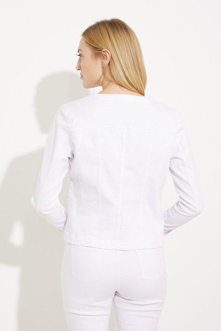 Rhinestone Denim Jacket Style EW30132. White. 2