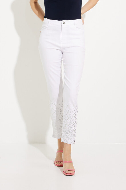 Pantalon droit Modèle EW30133. Blanc