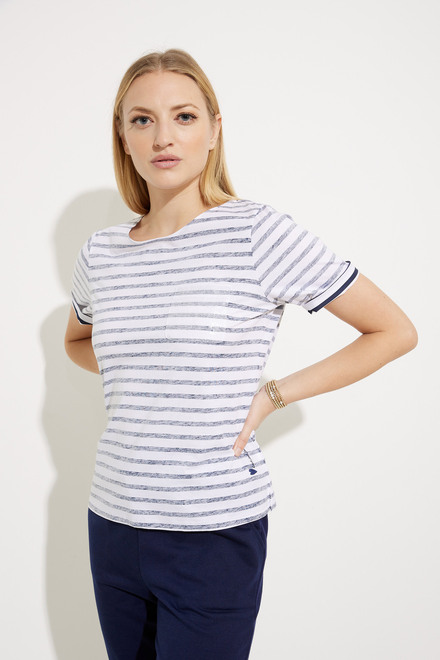 Striped Loose Fit T-Shirt Style EW30185. As sample