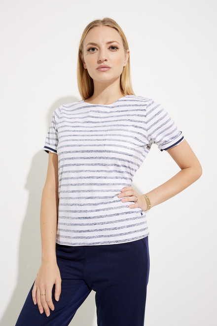 Striped Loose Fit T-Shirt Style EW30185. As Sample. 4