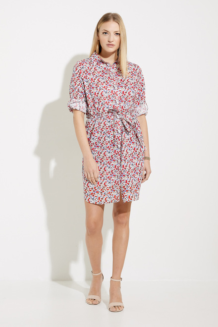 Floral Print Shirt Dress Style EW30190. As sample