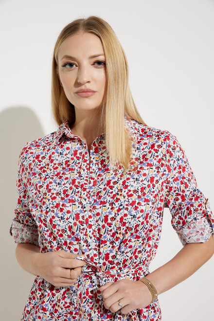 Floral Print Shirt Dress Style EW30190. As Sample. 4