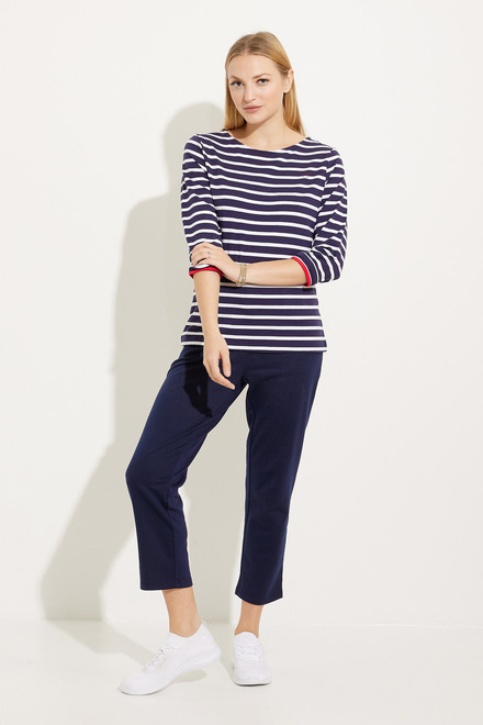 Striped Boat Neck T-Shirt Style EW30200. As Sample. 5