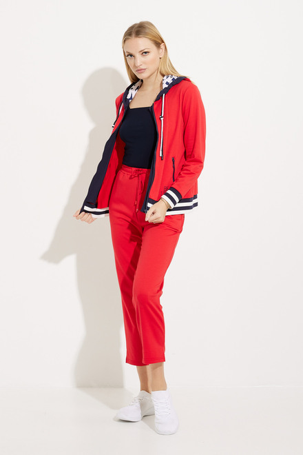 Striped Detail Sweater Style EW30201. Red. 5