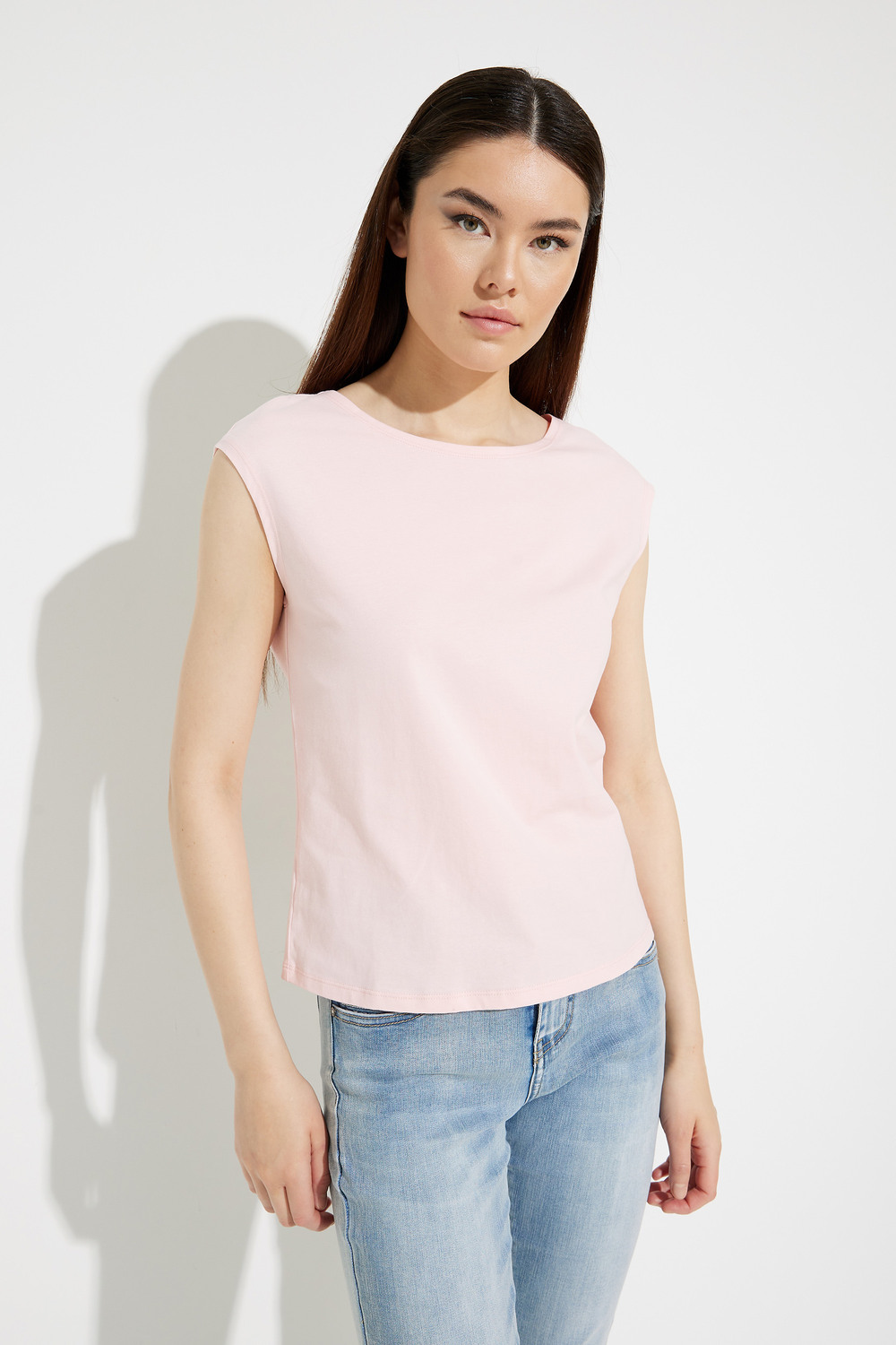 Cap Sleeve T-Shirt Style EW30300. Pink