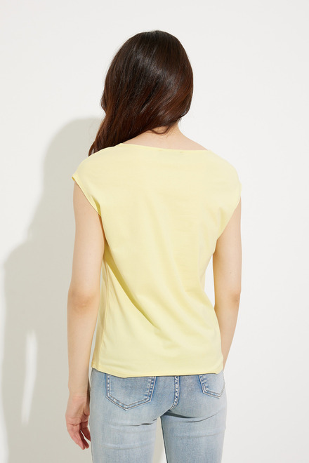T-shirt sans manches mod&egrave;le EW30300. Yellow. 2