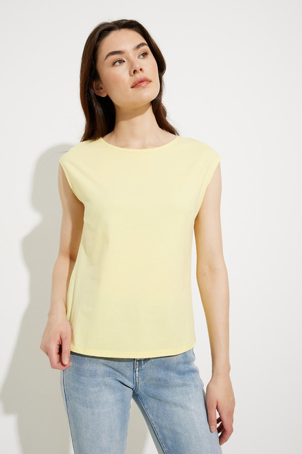 T-shirt sans manches mod&egrave;le EW30300. Yellow. 4