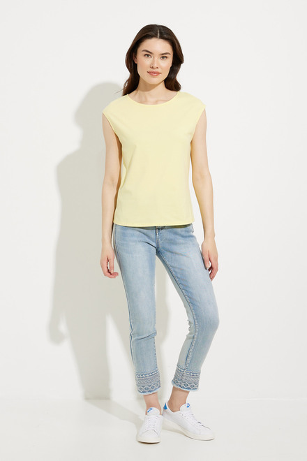 T-shirt sans manches mod&egrave;le EW30300. Yellow. 5