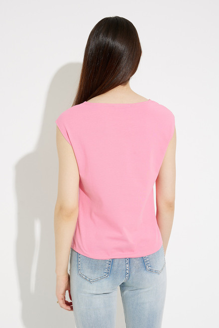 T-shirt sans manches mod&egrave;le EW30300. Dark Pink. 2