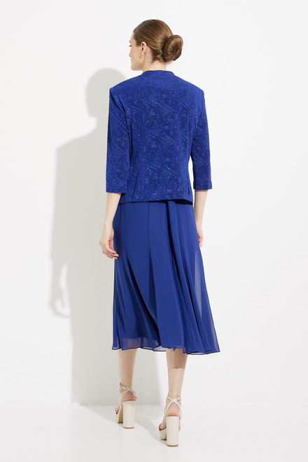 Jacquard Knit &amp; Mesh Skirt Style 125256. Electric Blue. 2