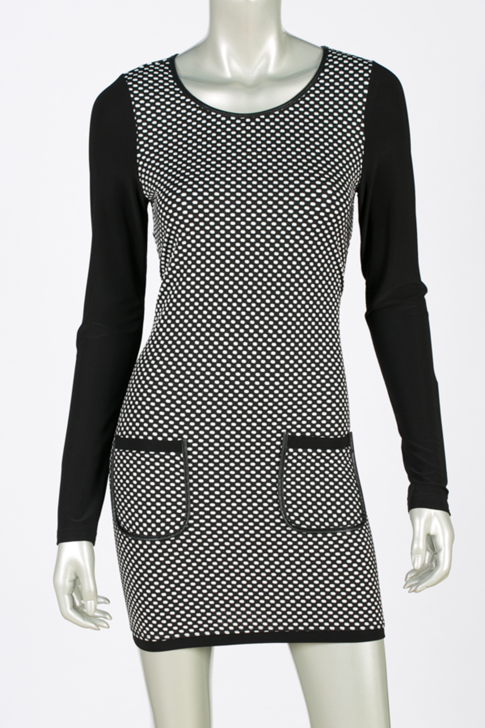 Joseph Ribkoff tunic style 143643. Black/white