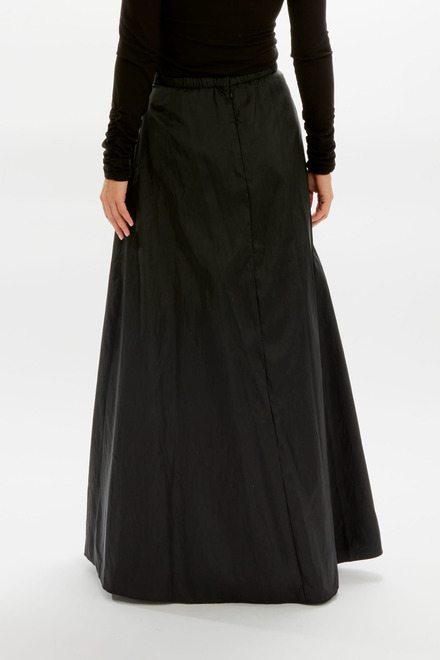 Long Line Taffeta Skirt Style 365312. Black. 6