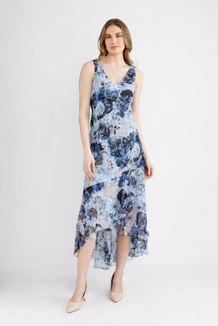 Tulip High-Low Hem Dress Style 8175915. Blue/multi. 2