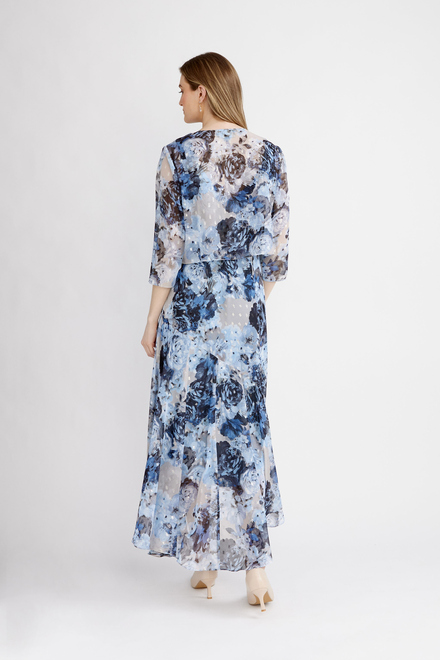 Tulip High-Low Hem Dress Style 8175915. Blue/multi. 3