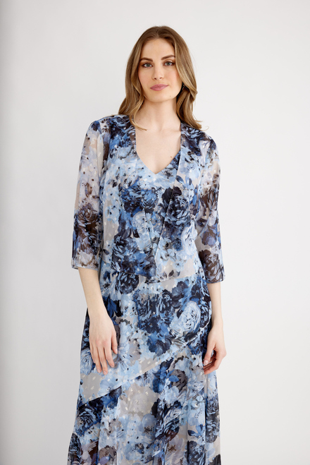 Tulip High-Low Hem Dress Style 8175915. Blue/multi. 5