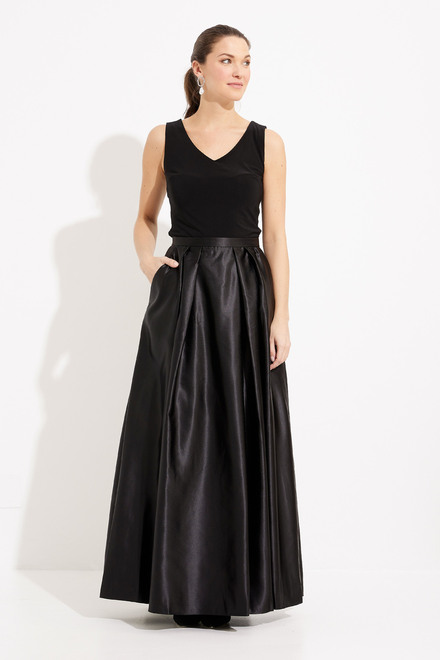 Satin Ballgown Skirt Style 8350258. Black. 5