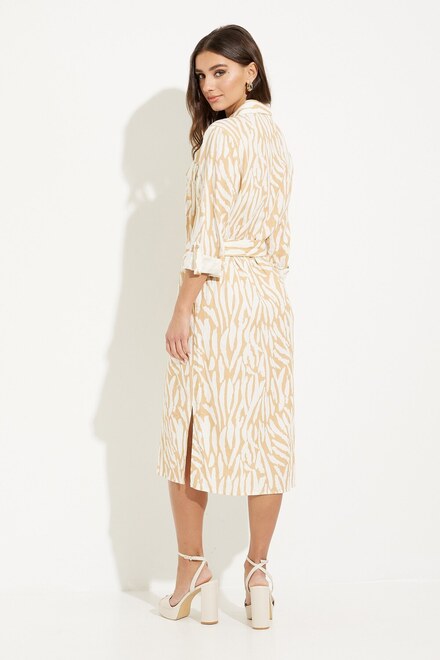 Long Sleeve Shirt Dress Style SP2372. Sand Zebra. 5