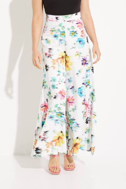 Floral Wide Leg Pants Style 23SWPW11/1000. Blanco. 5