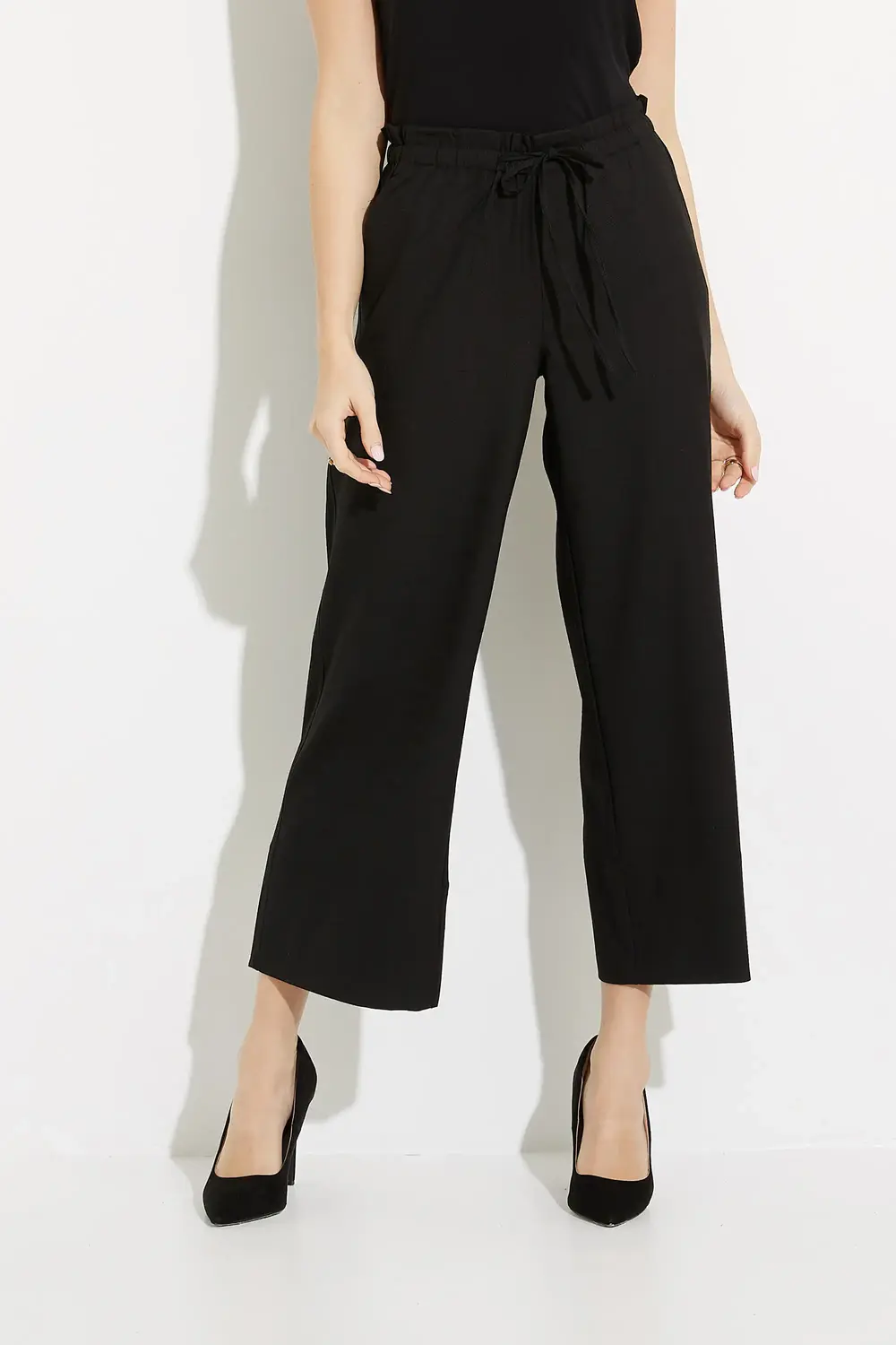 Pull-On Wide Leg Pants Style LM4463TS29. Black